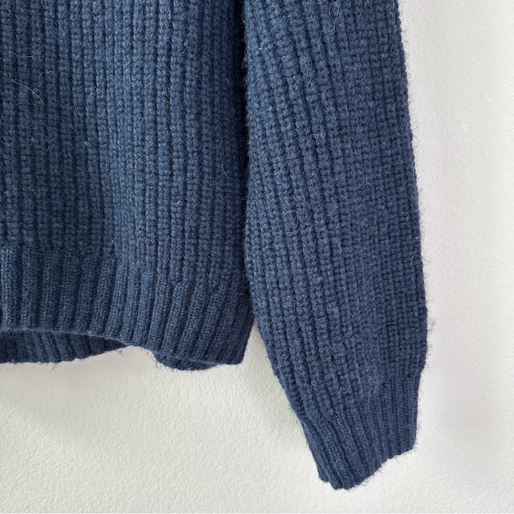 ANINE BING Sydney Knit Navy Blue Sweater SZ S - Picture 4 of 8